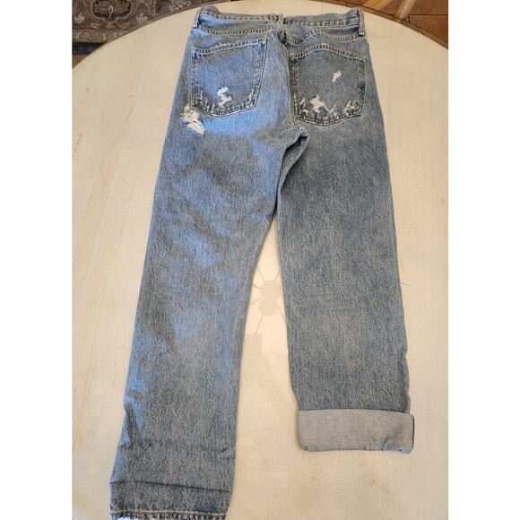 Agolde Women's Denim 90's Jean SZ 27 Distressed Straight - Picture 3 of 7